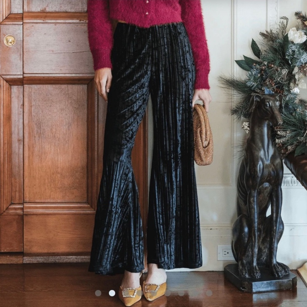 Free People Star Sign Velvet Pants - Picture 4 of 9
